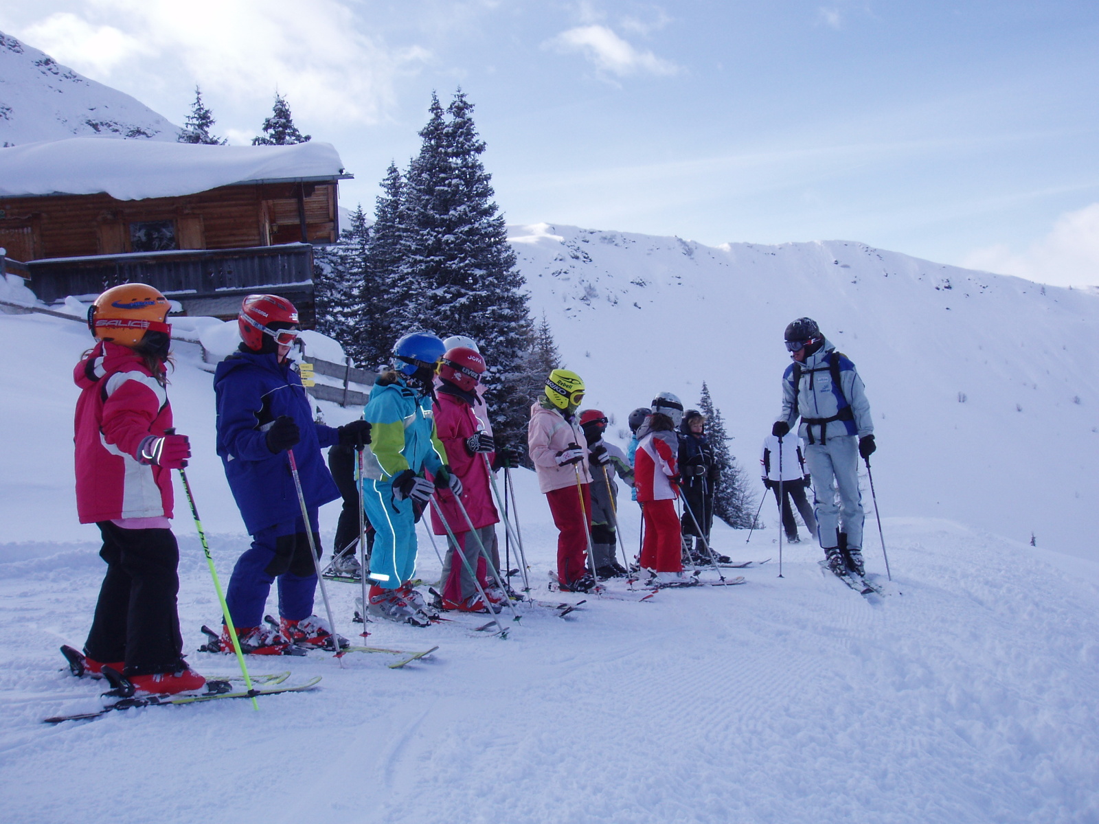 český instruktor lyžování v zahraničí - skupinová výuka v Alpbach